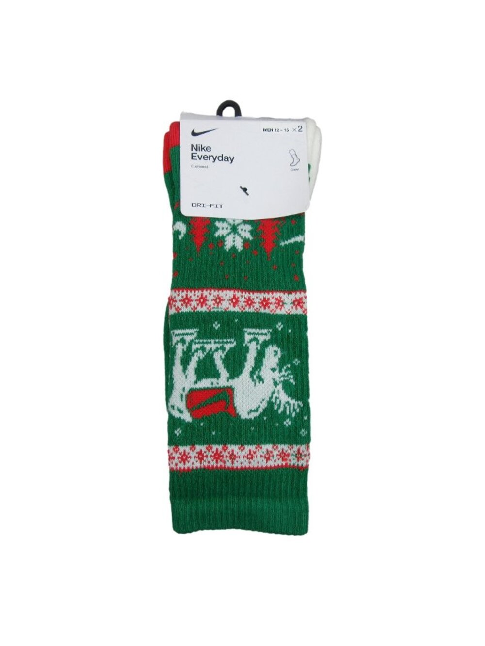 Nike Everyday Holiday Crew Socks Men's Size XL 12-15 (2 Pack) NEW